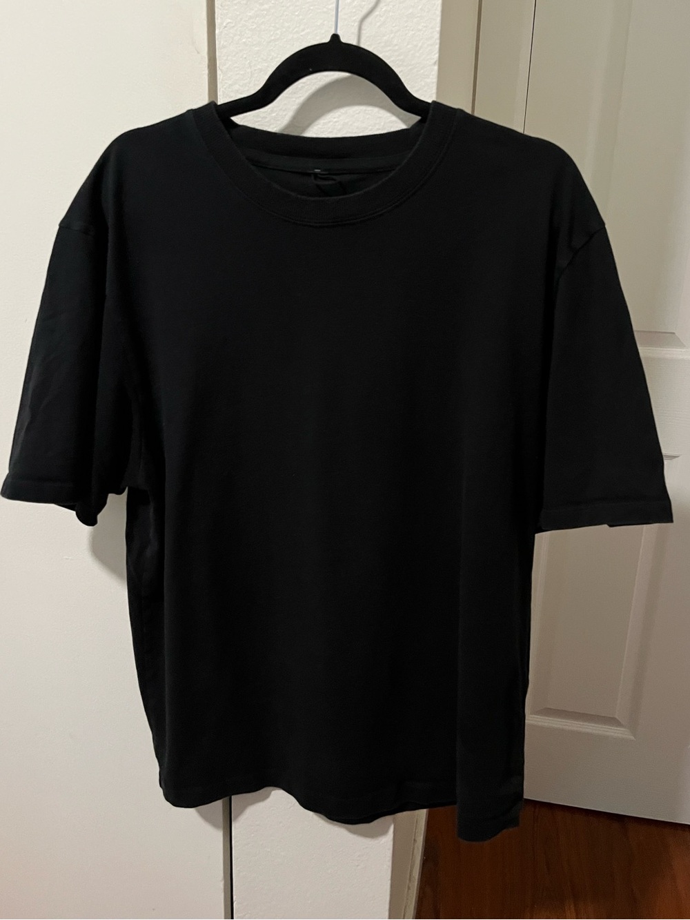 lululemon athletica Black cotton oversized Short Sleeve Crew Tee